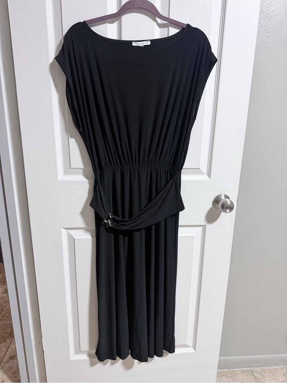 Classic Black Belted Women's Dress